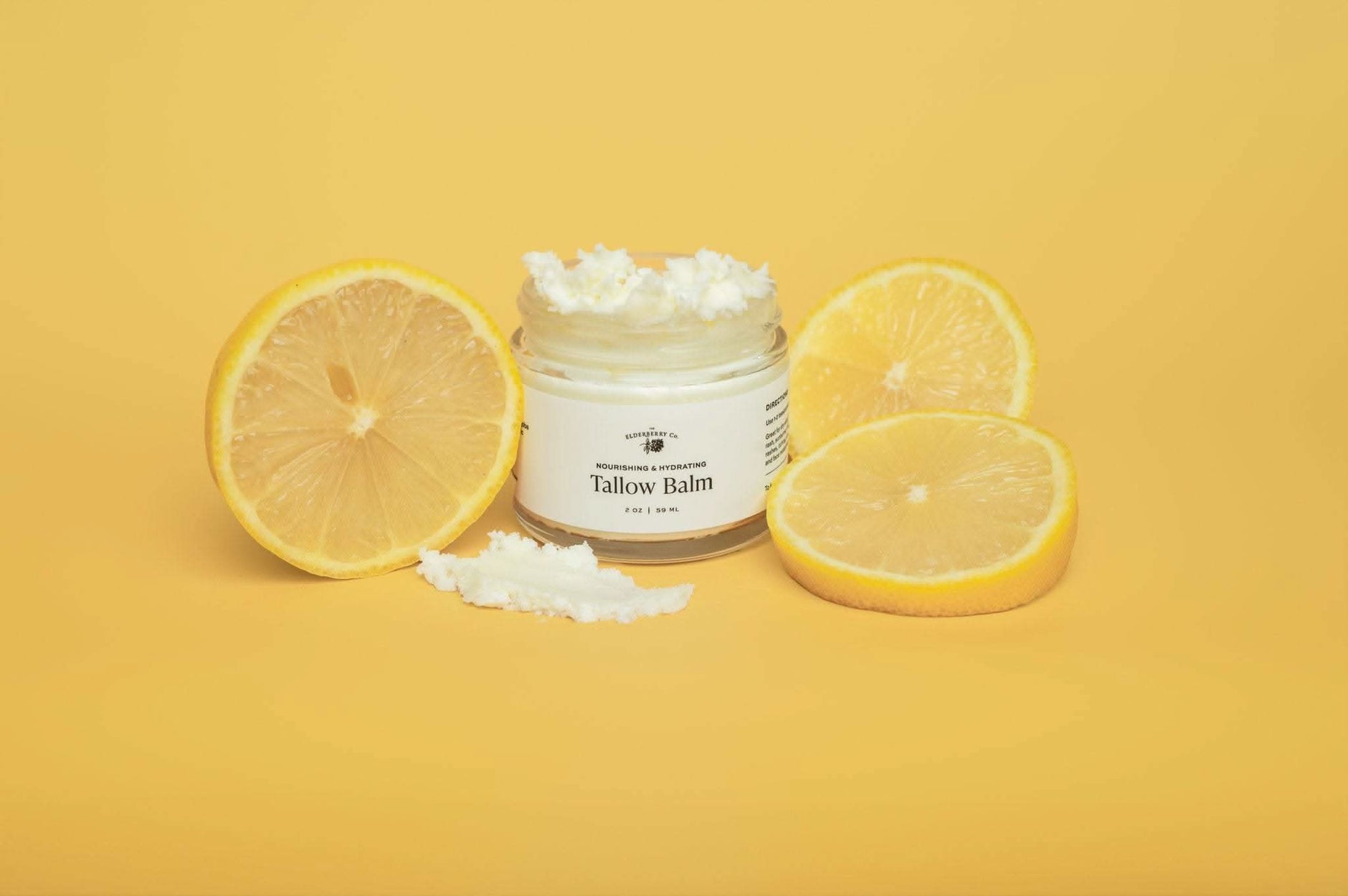Whipped Tallow Balm with Elderflower & Lemon Essential Oils - SwagglyLife Home & Fashion